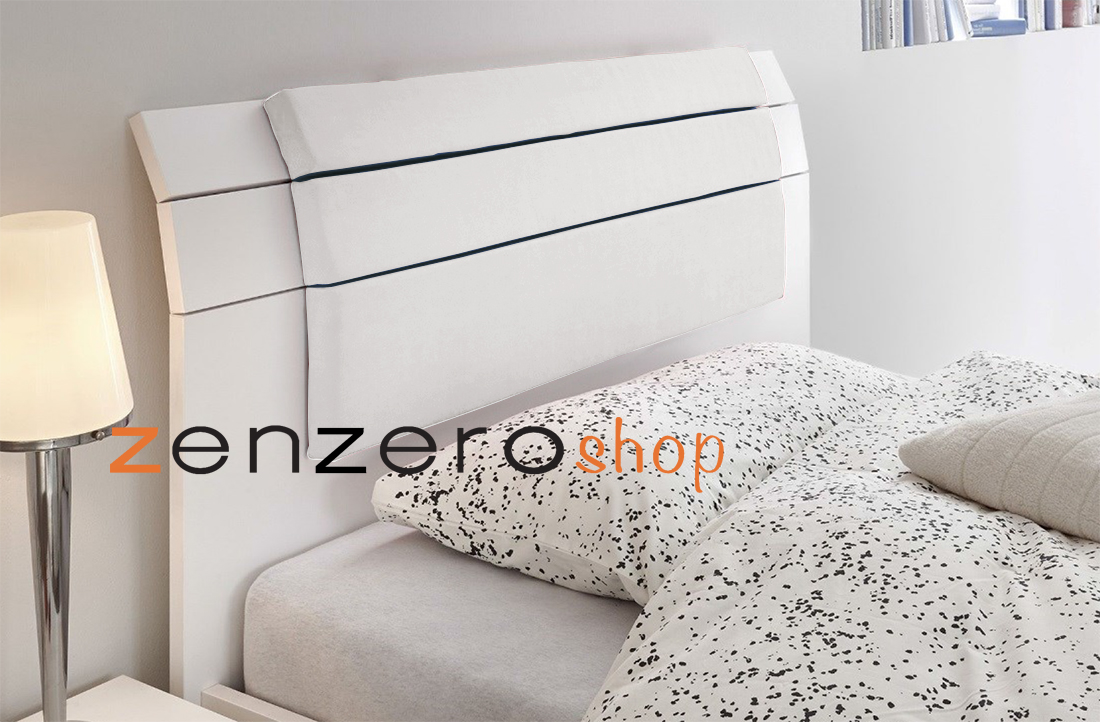 Letto Silk bianco in legno 122x200 