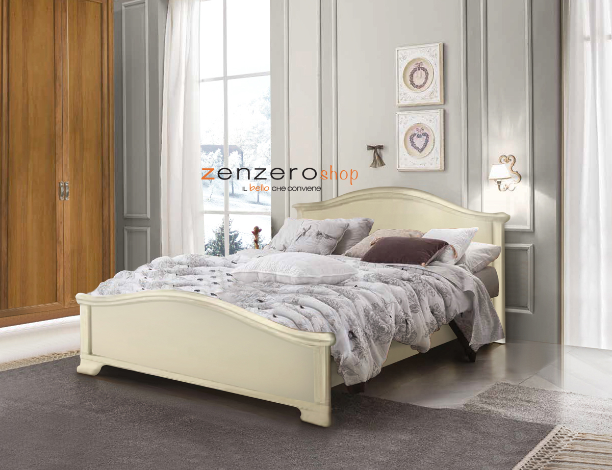 Letto matrimoniale Isabella  in finitura Magnolia