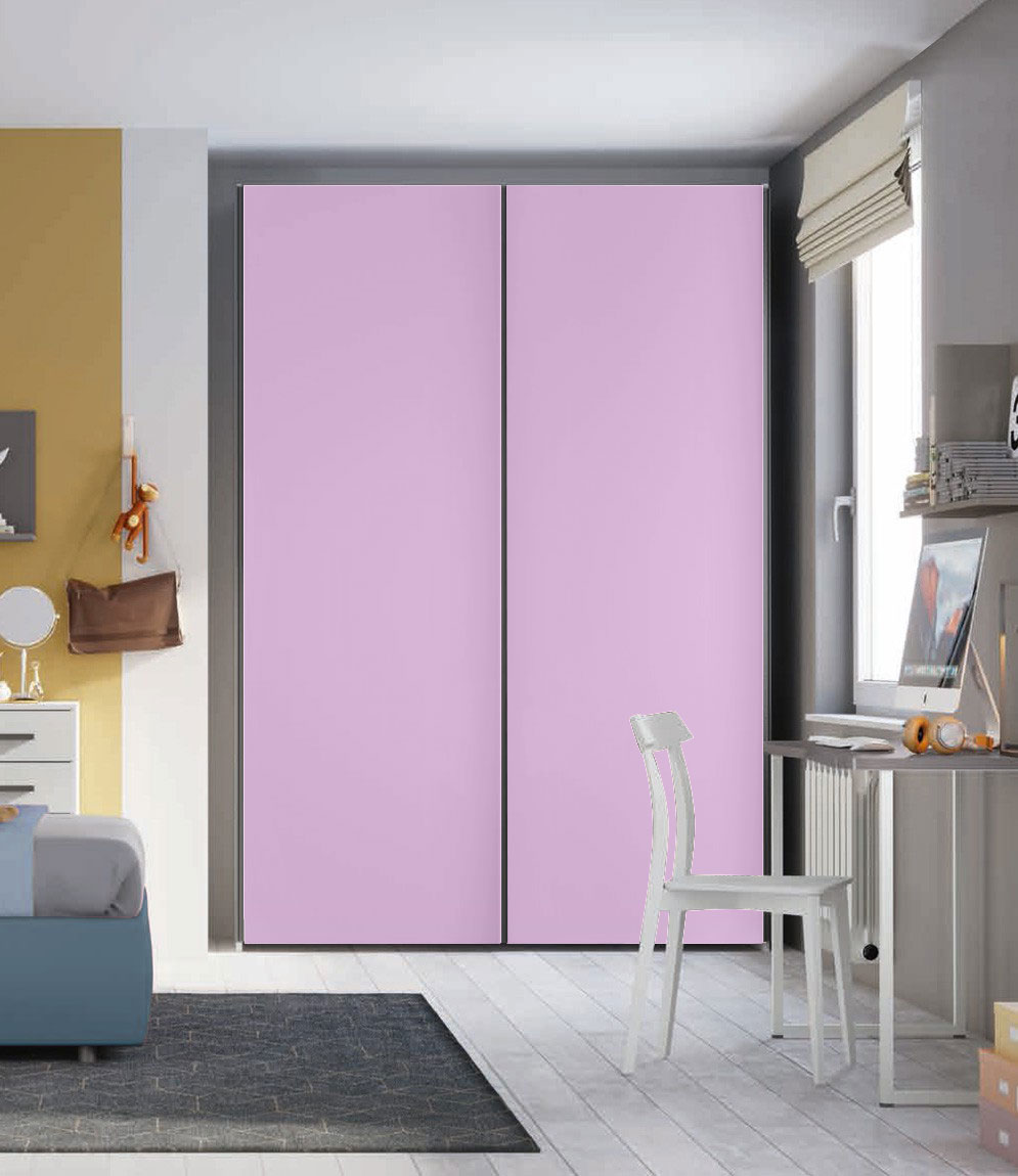 Armadio 2 ante scorrevoli H.225 L.178, Papaya