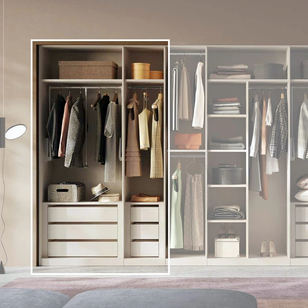 cabina moderna con cassetti