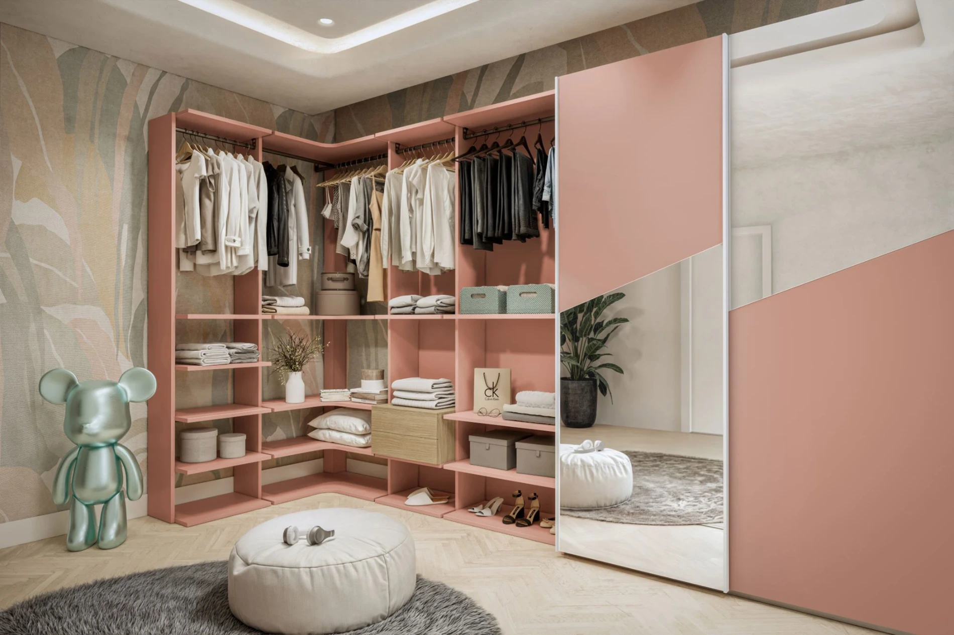 cabina a giorno rosa