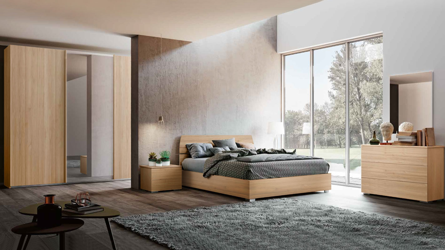 Camera matrimoniale completa Noce biondo