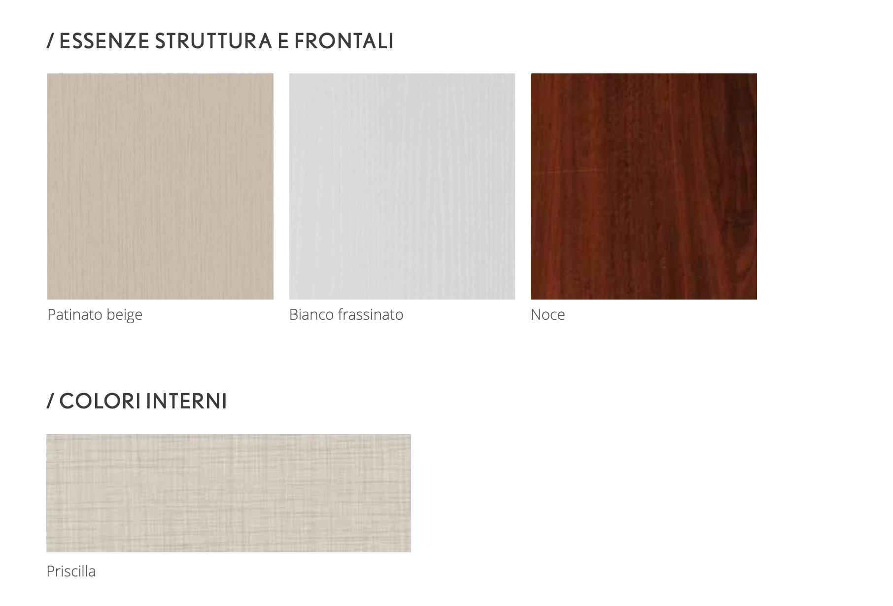 camera classica frassinato bianco