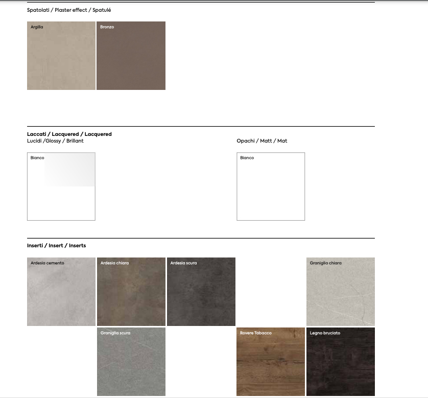 Comodini di design, finitura Noce biondo e Orzo