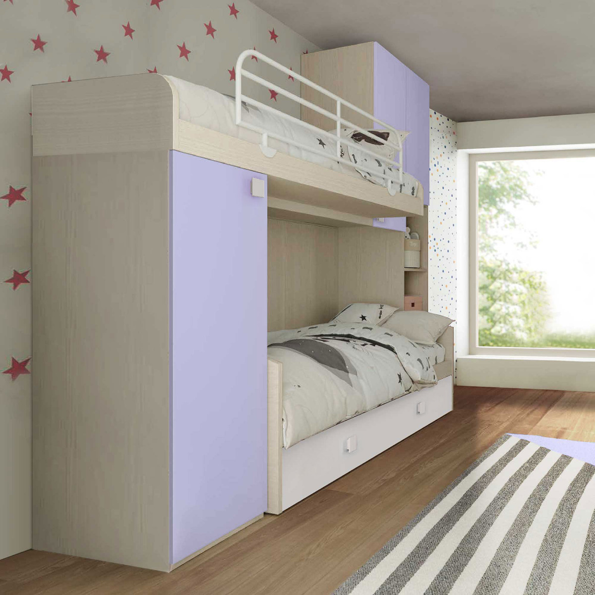 letto a castello 3 posti