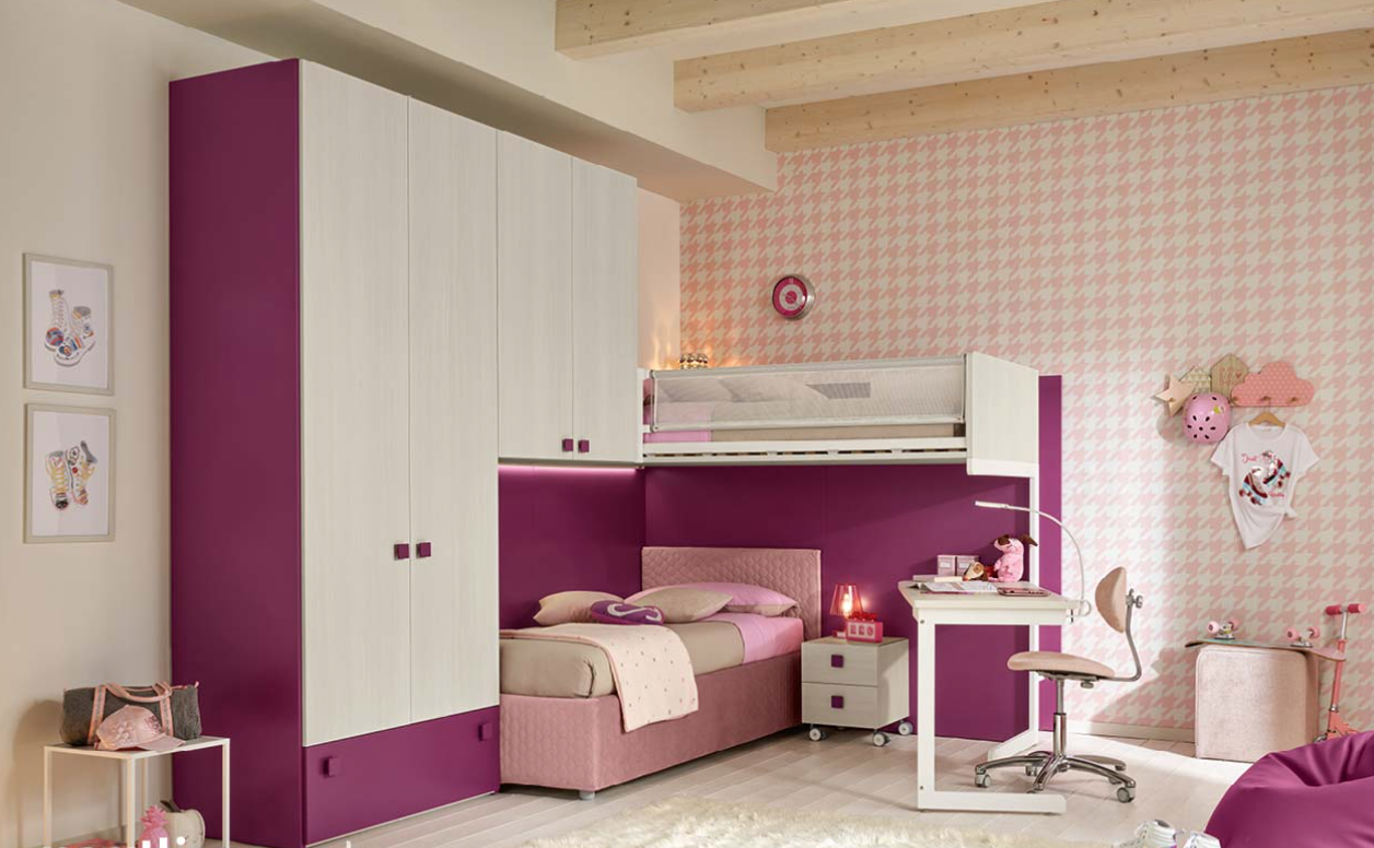 Cameretta con soppalco Moretti Compact KC510