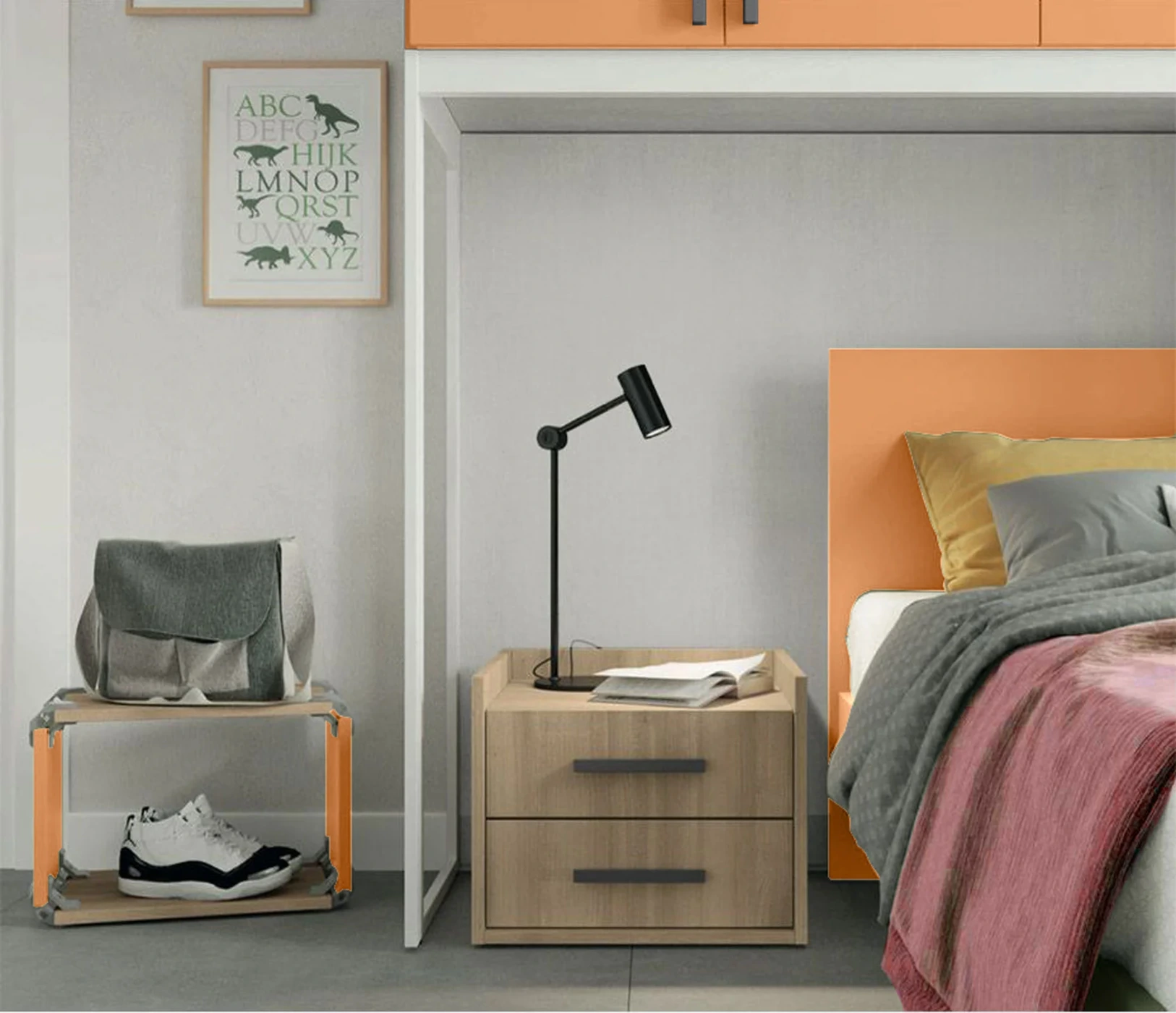 Armadio a ponte con 6 ante battenti 