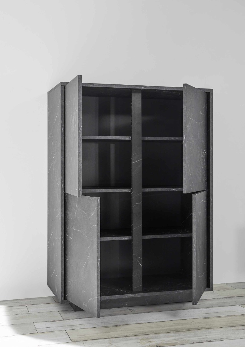 Madia alta moderna, 4 ante nuova