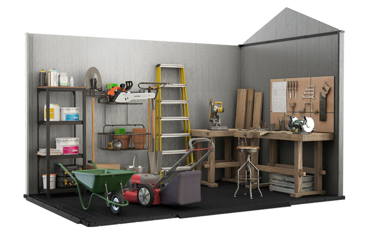 Casetta da esterno Gigliola con porta a 2 ante, 7511