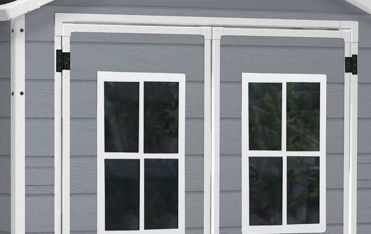 Casetta da esterno Beige, con finestre, Magnolia