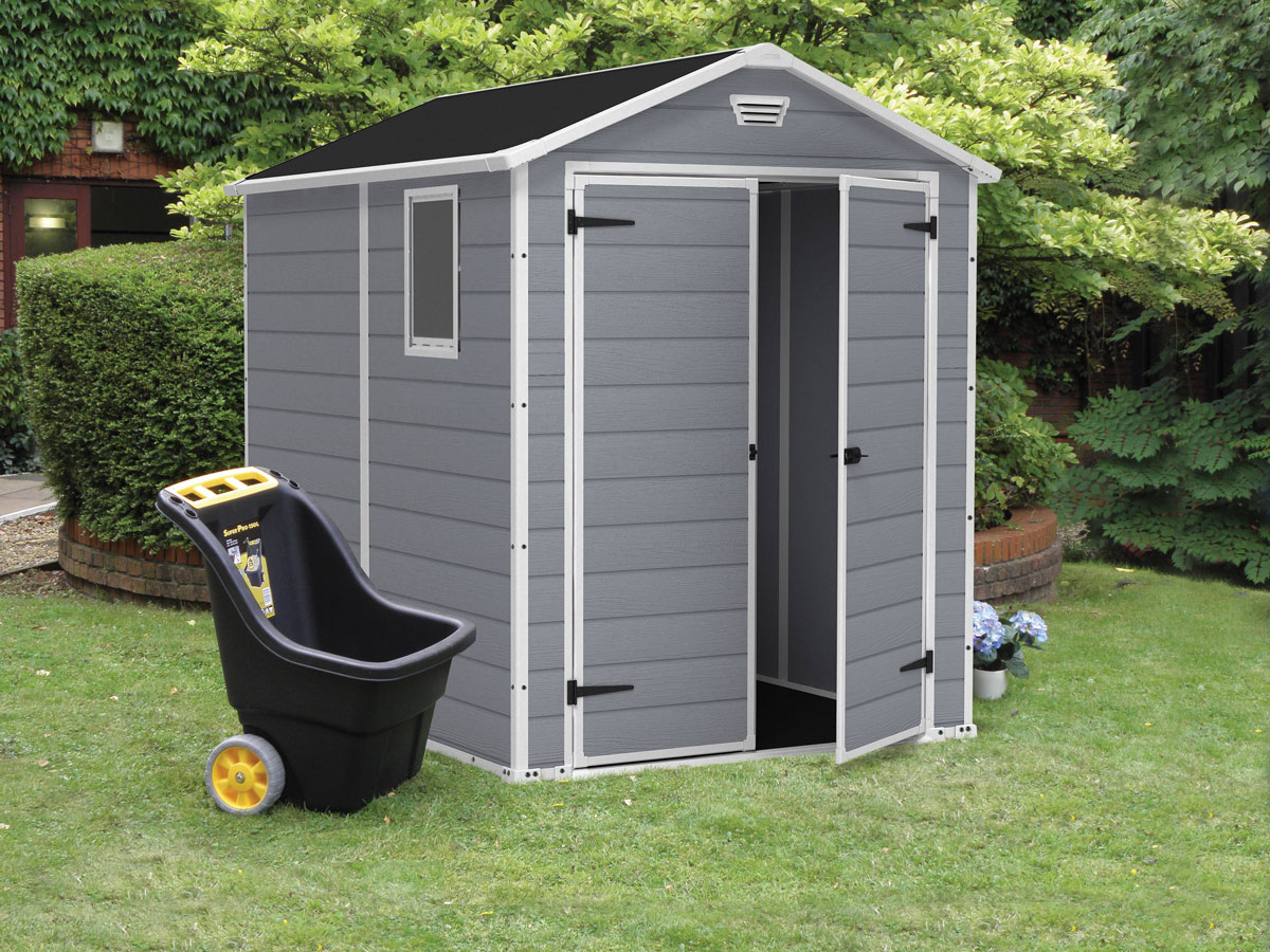 Casetta da esterno medio grande, Grigia, Magnolia