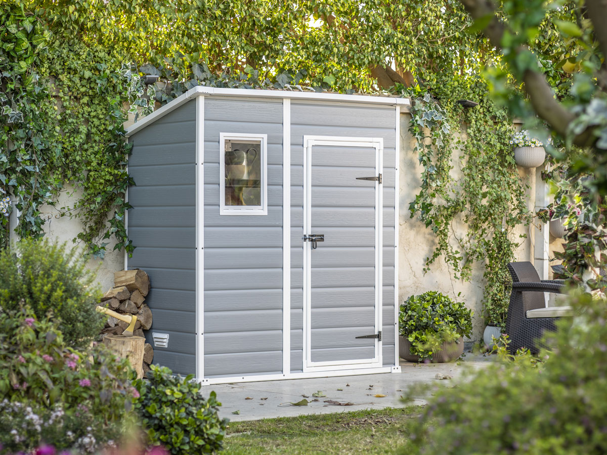 Casetta da esterno Grigia, dimensioni compatte, Magnolia