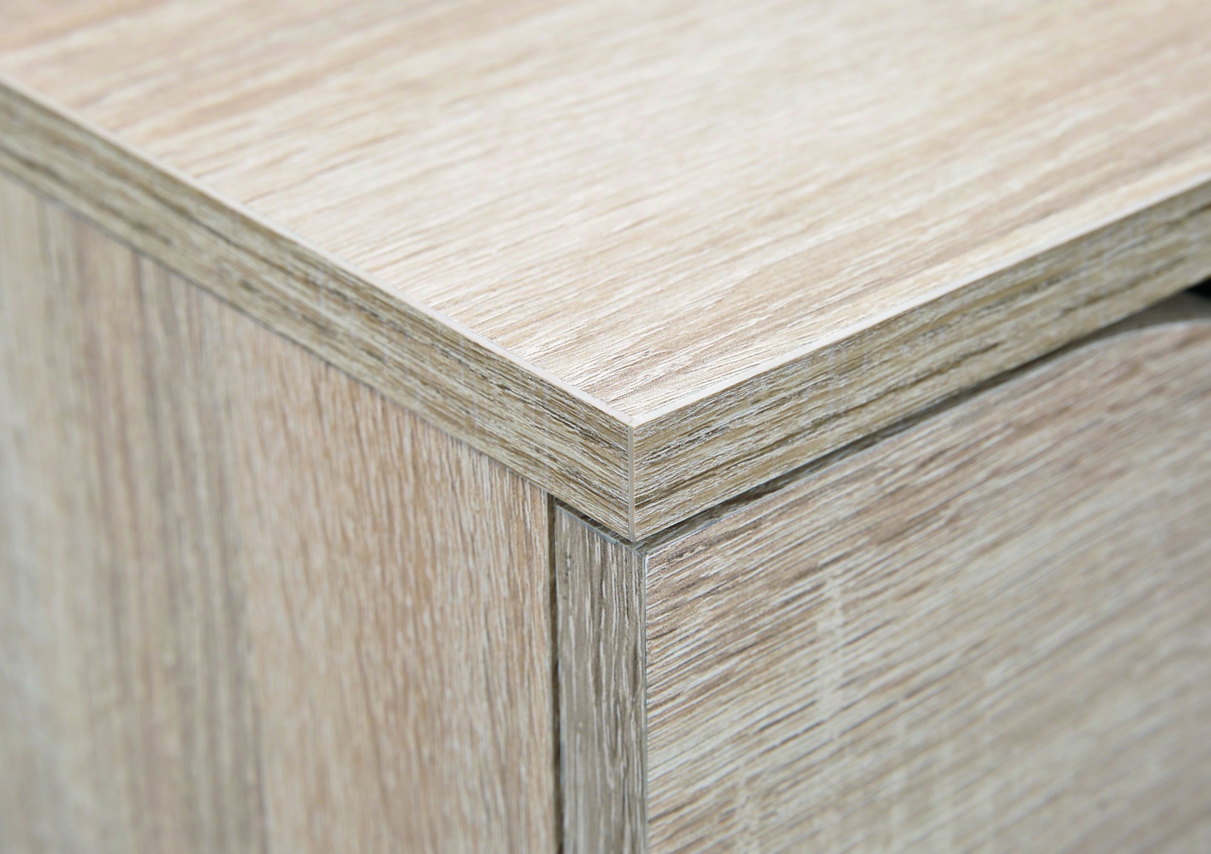 Cassettiera 4 cassetti, finitura rovere 