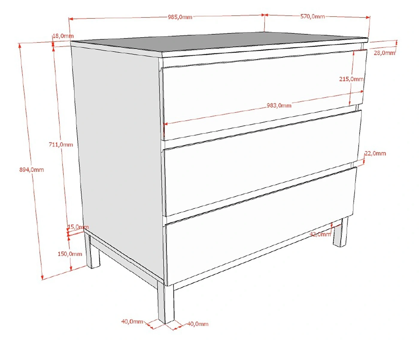 cassettiera in offerta