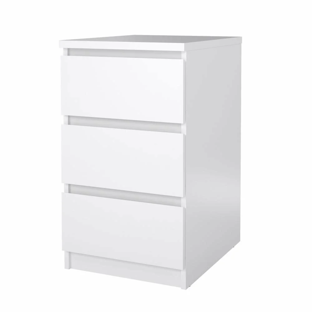 cassettiera bianca lucido