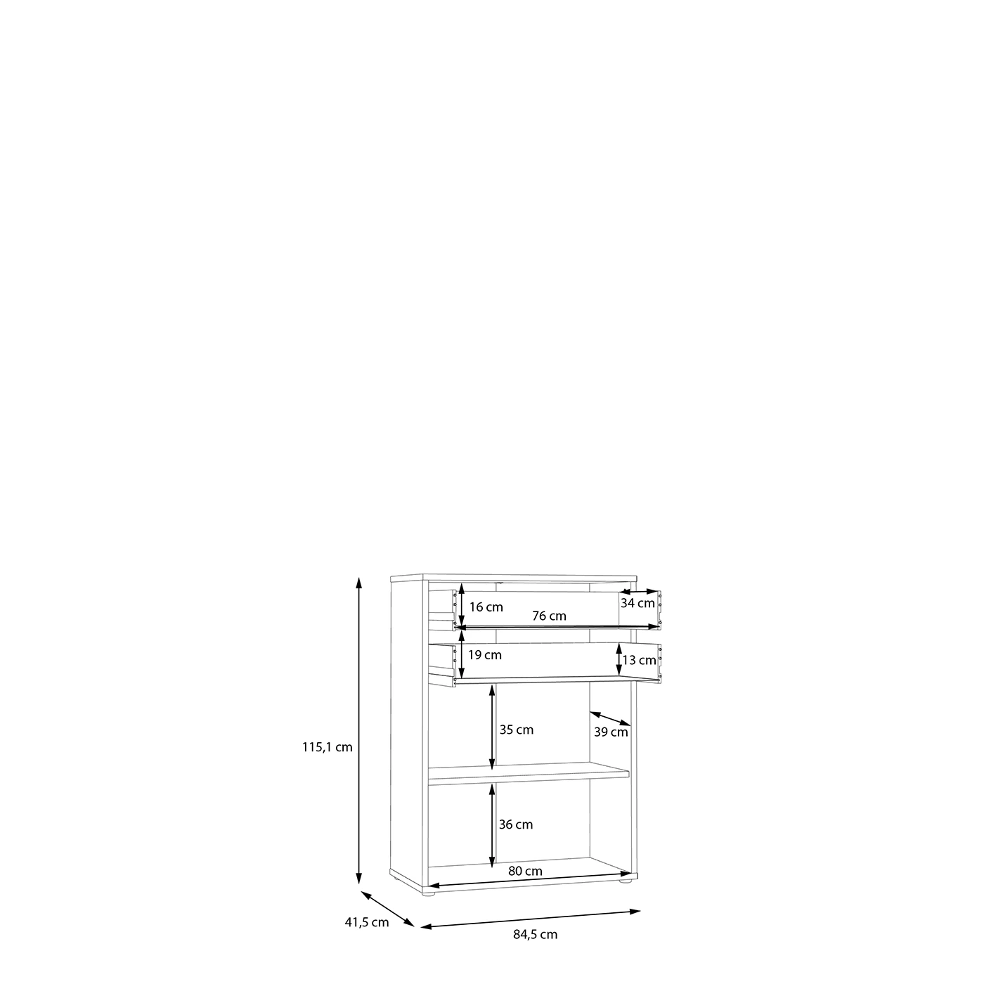 Cassettiera in sconto