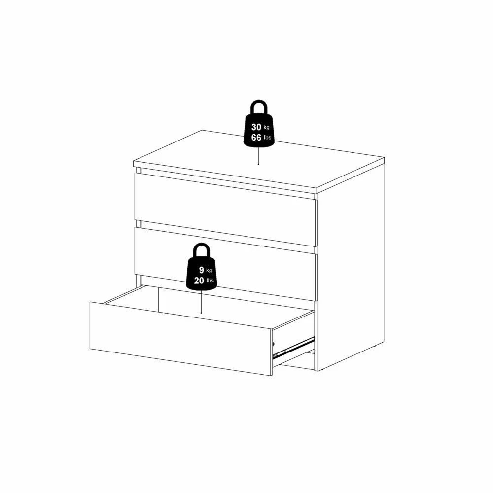 cassettiera rovere spaziosa