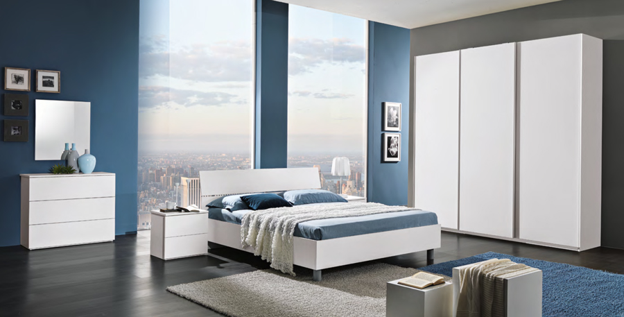 Camera da letto completa con armadio scorrevole
