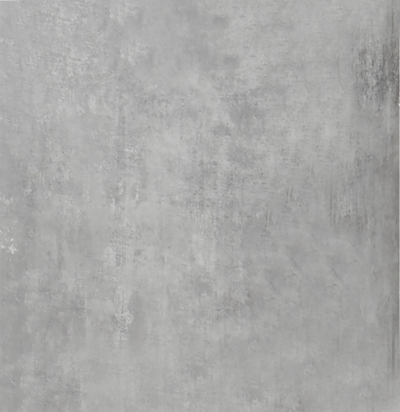 Pareti attrezzate con pensili e  vetrina finitura bianco lucido e beton