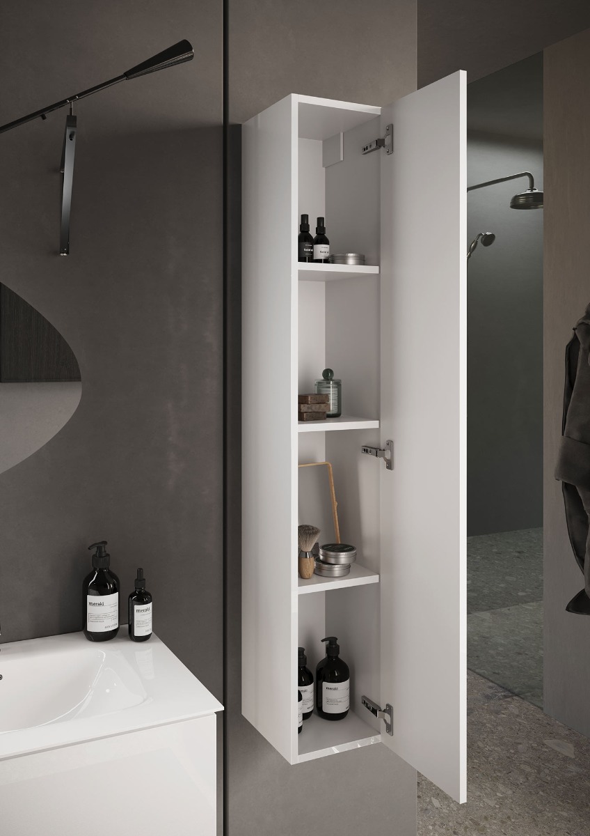 mobile con cassetti per bagno bianco