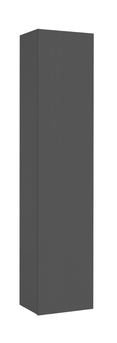 Colonna sospesa con anta battente, finitura Antracite, Made in Italy 