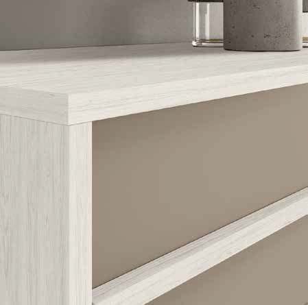 Comò moderno Bianco altea e Visone