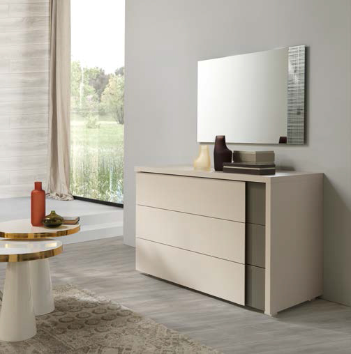 Camera matrimoniale scontata, finitura Cachemire e Grigio londra