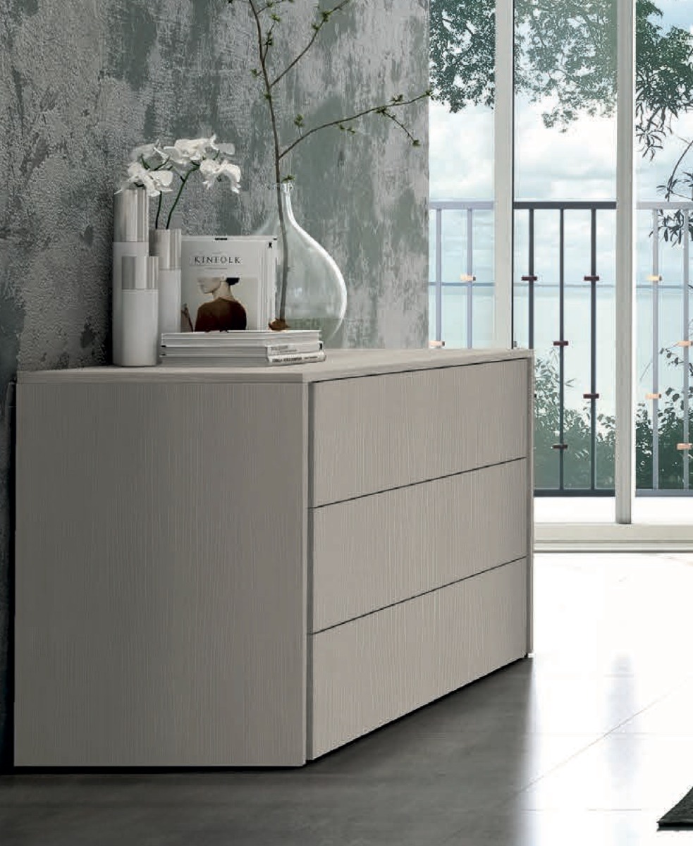 Offerta comò moderno 3 cassetti in finitura Rovere dorian