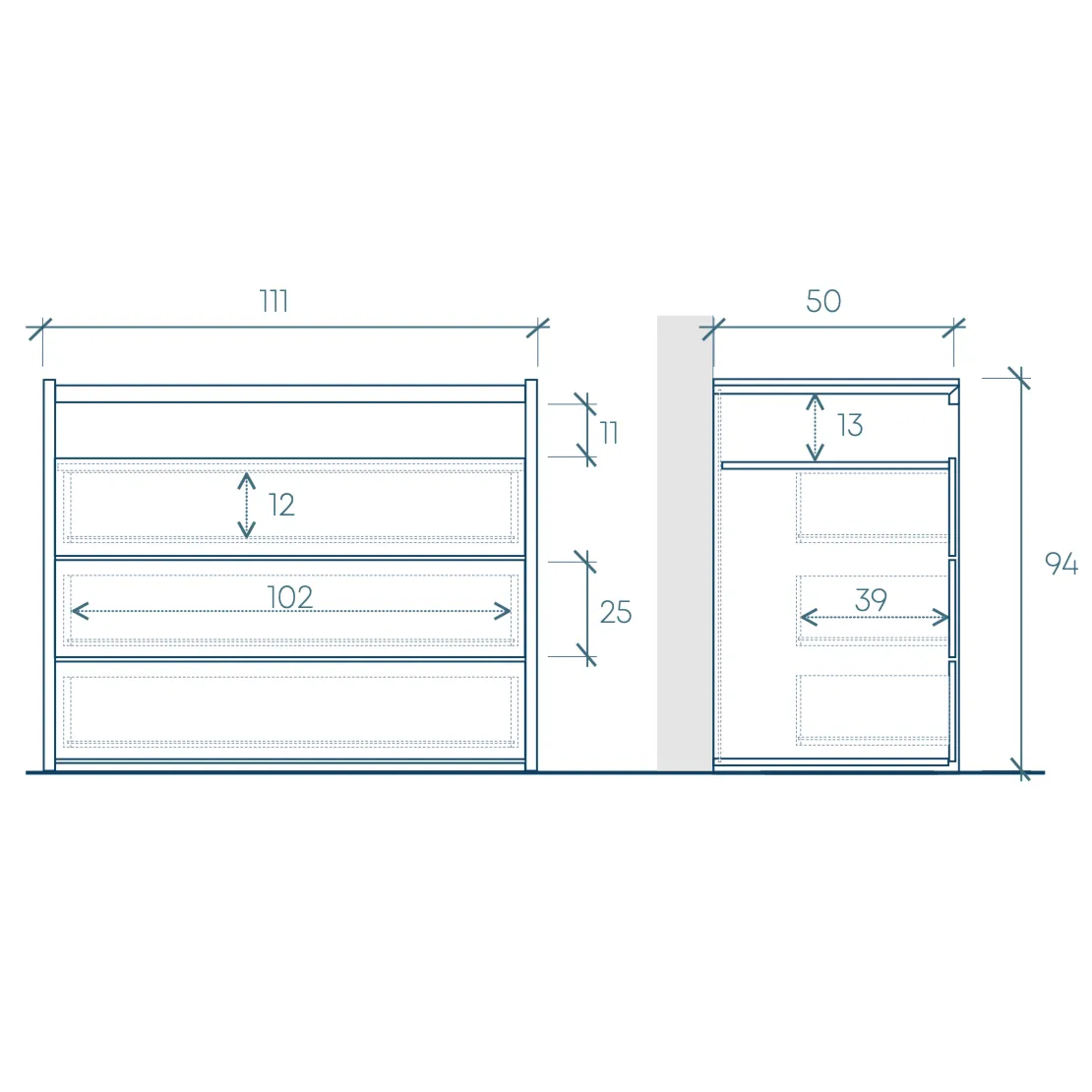 camera moderna bianca