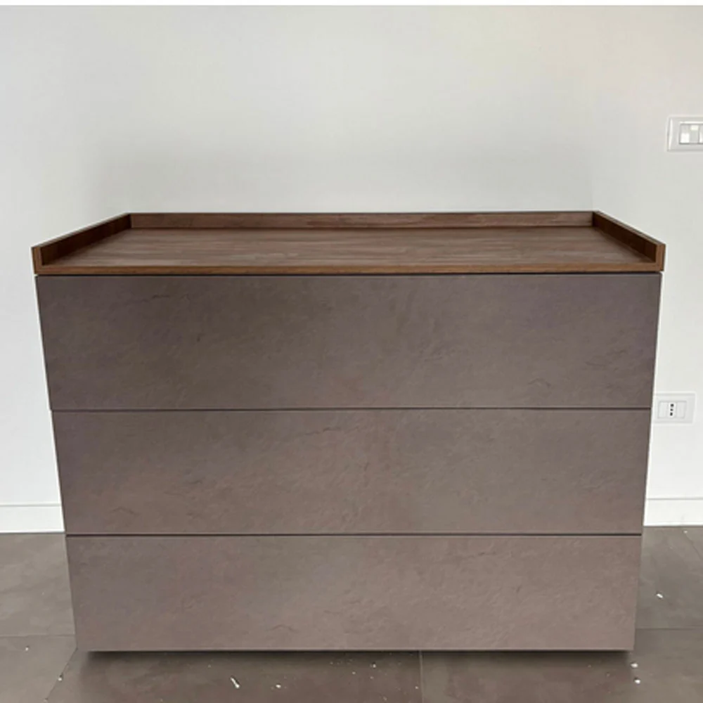 comò 3 cassetti bronzo