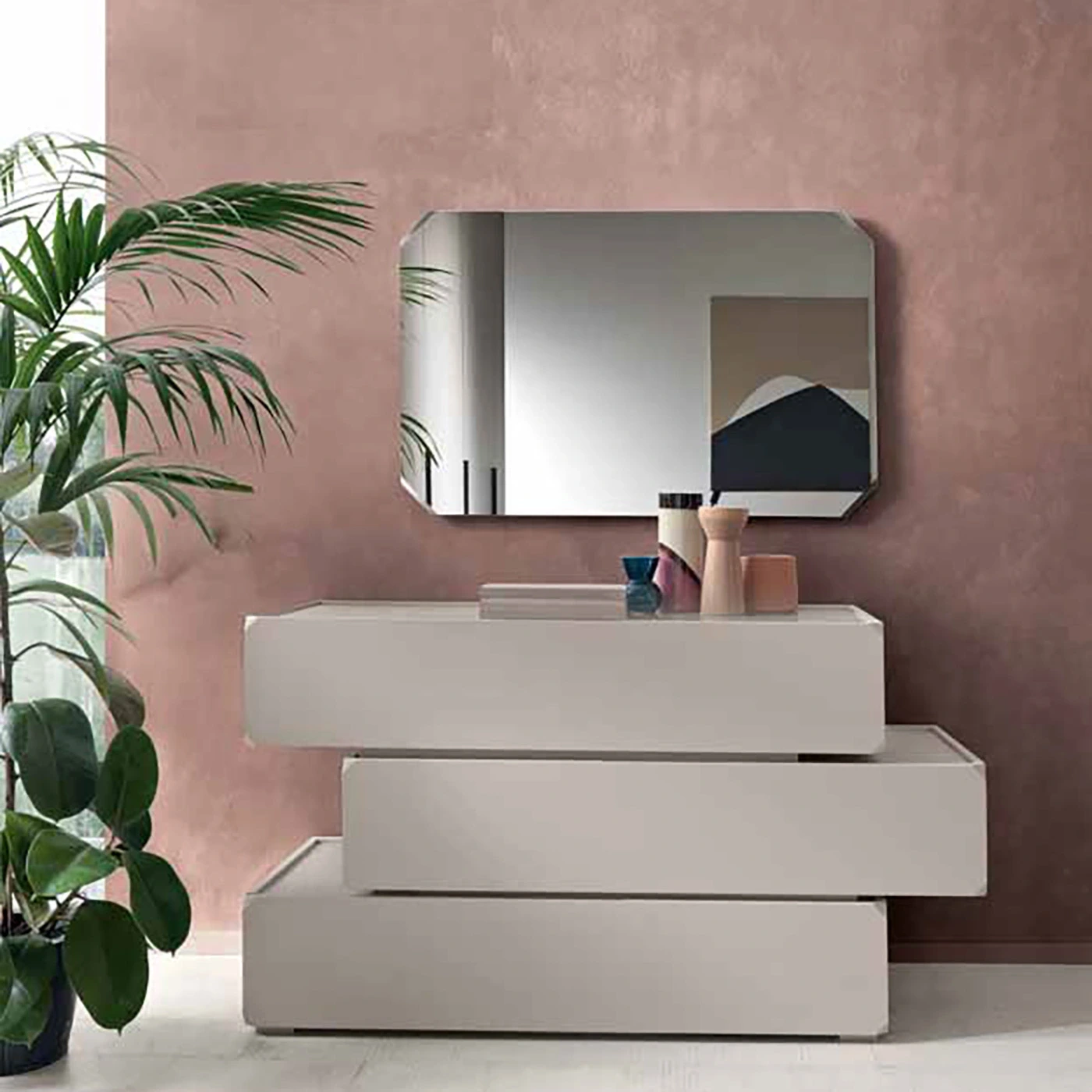 Comò sfalsato, Cachemire Zenzero Shop