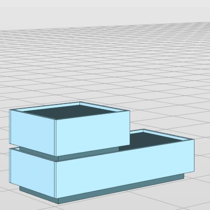 Comodini 2 cassetti, Laccato Ceruleo e Celeste, L.100 Zenzero Shop