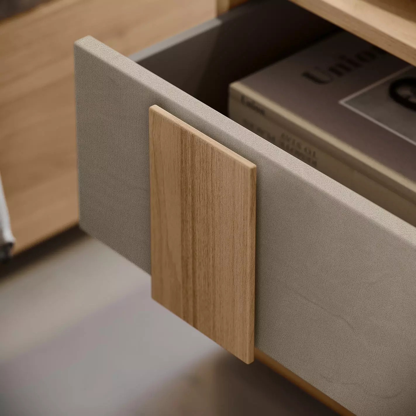 comodini moderni noce biondo