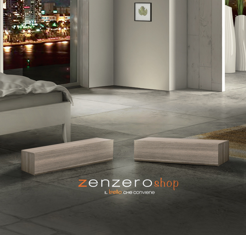 Elemento largo 1 cassetto  di alta qualità in finitura Olmo