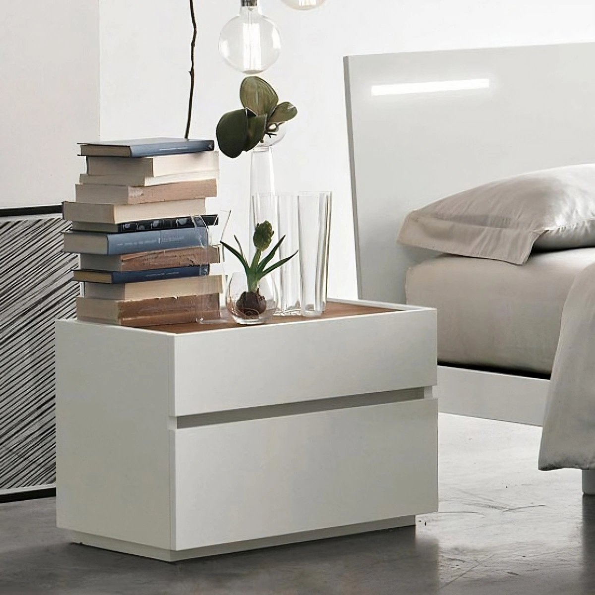 comodini tomasella replay bianco gesso