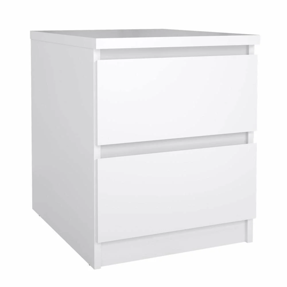 comodino bianco lucido 