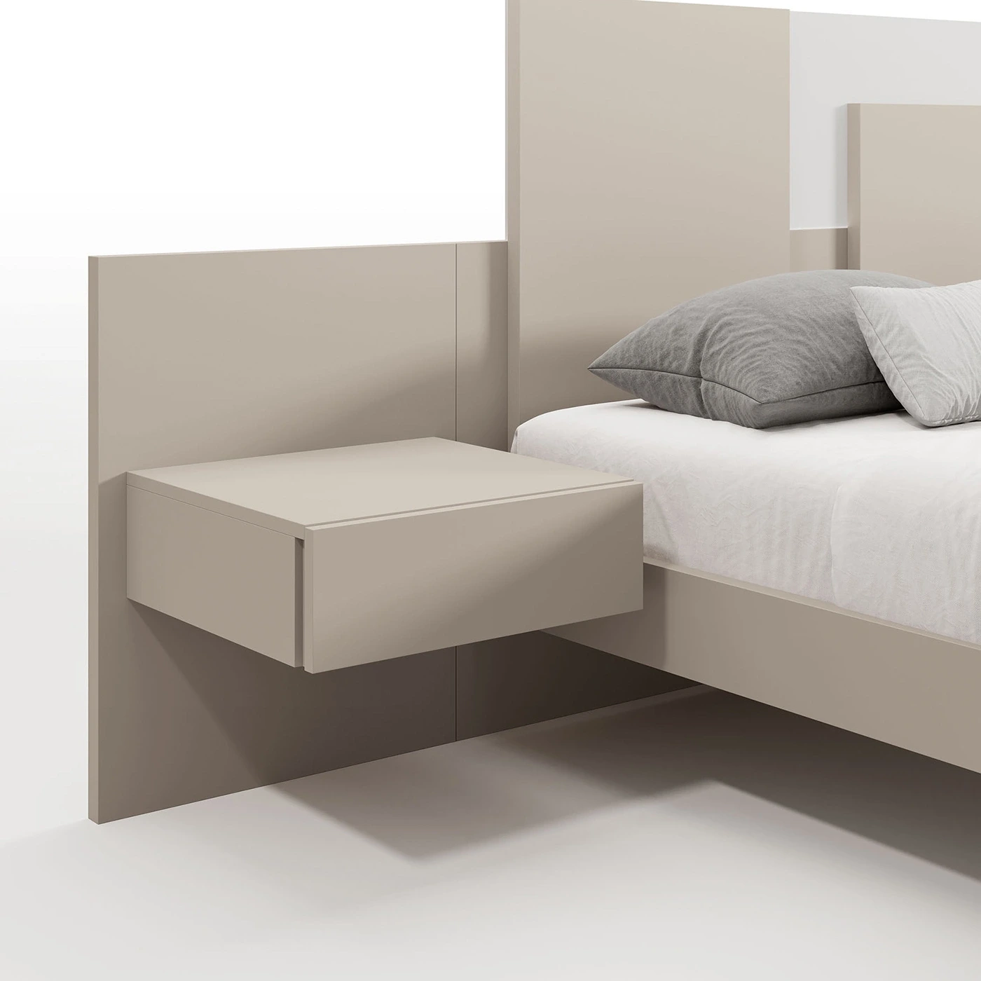 Comodino sospeso, Sequoia honey e Corda Zenzero Shop