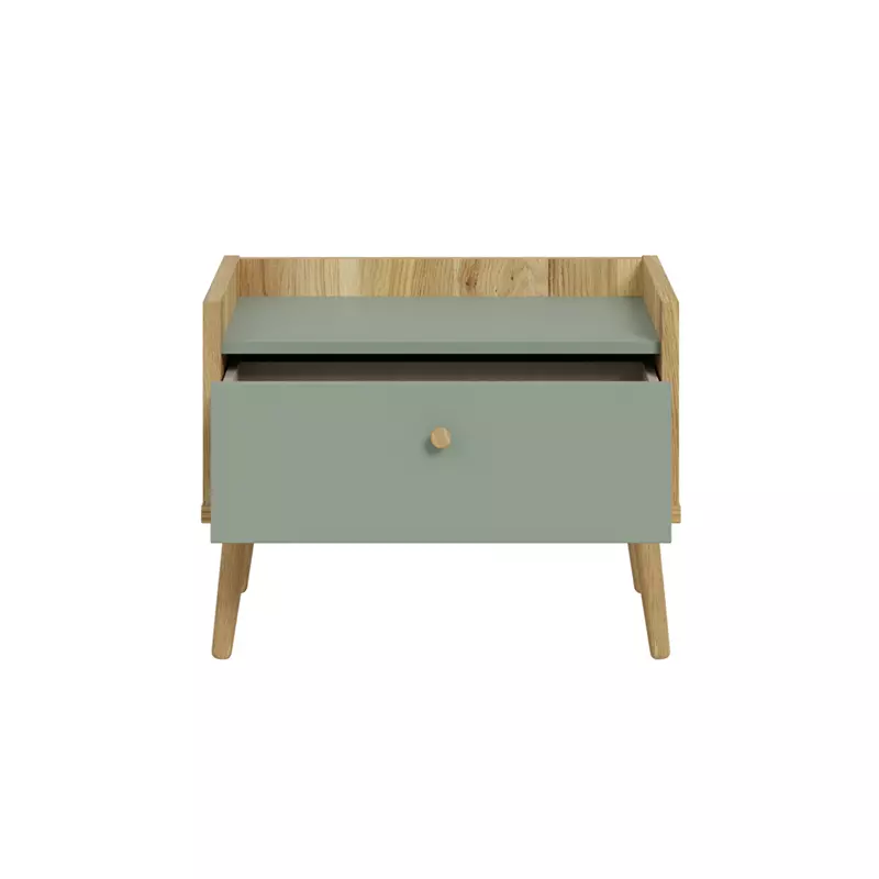 comodino 1 cassetto agave