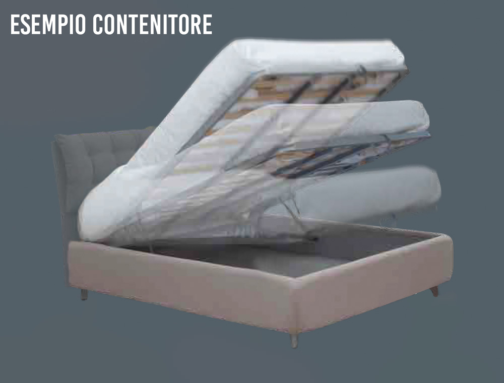 Letto matrimoniale in ferro, finitura Bianco Perla