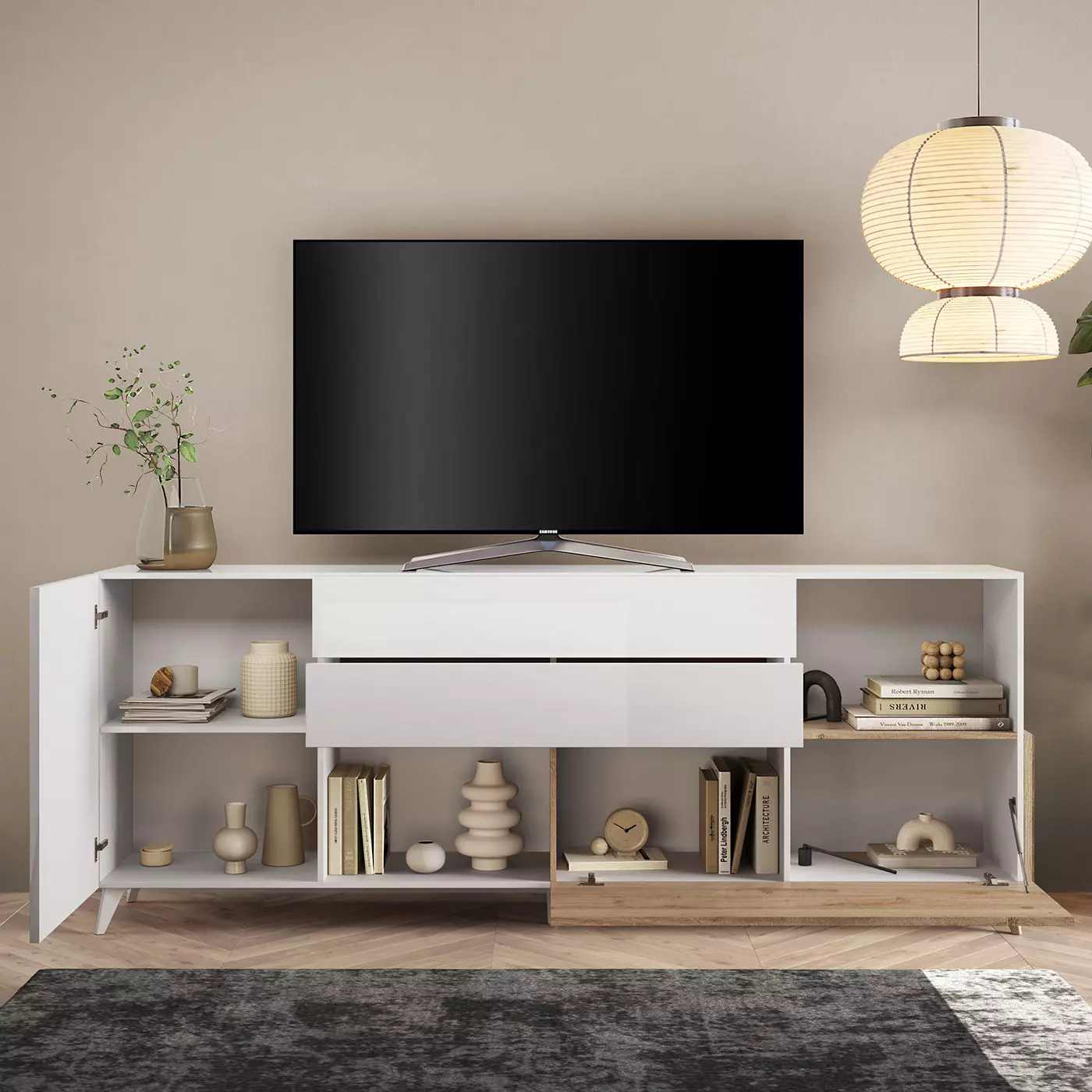 credenza bianca e cadiz moderna