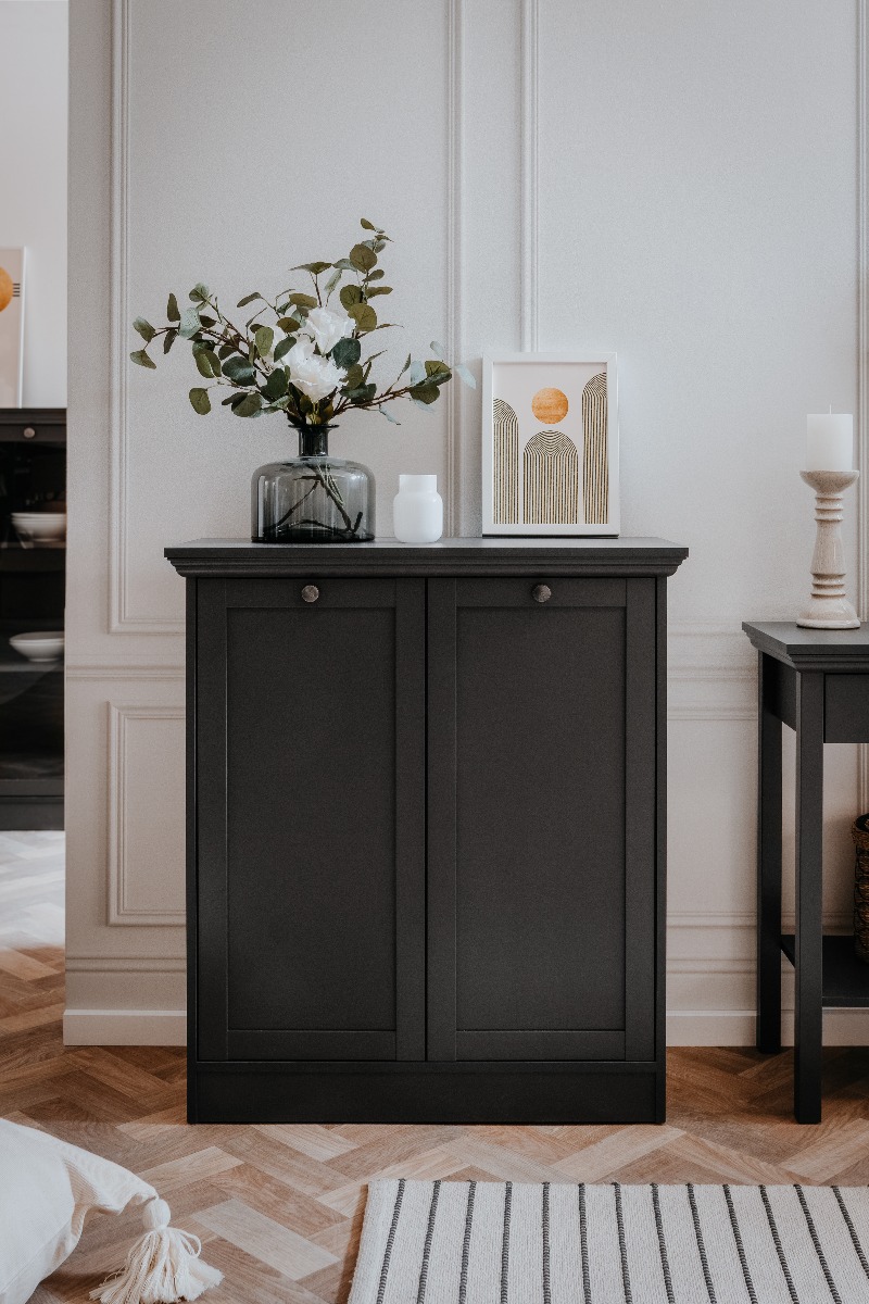 Credenza multiuso 2 ante in finitura Grigio antracite