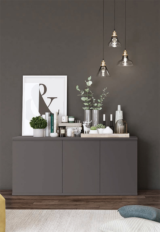 Offerta madia 3 ante Grigio titanio