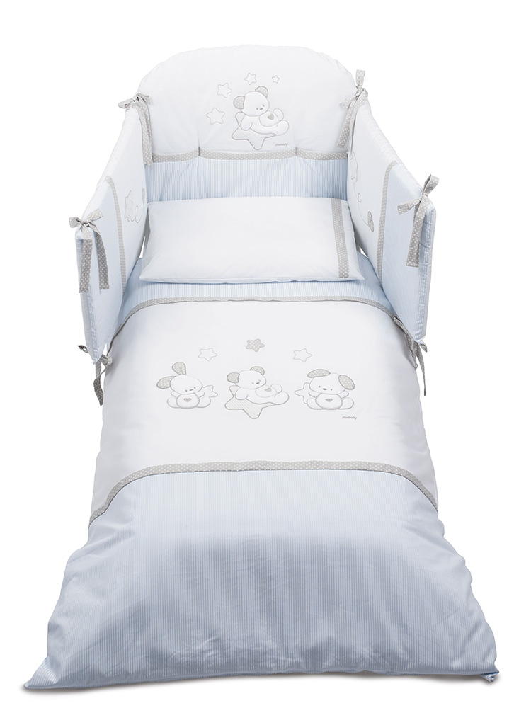 Lettino per neonati Orsetto con decorazione, finitura Bianco
