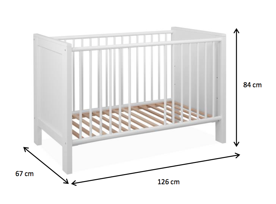 Culla bianca moderna per bambini