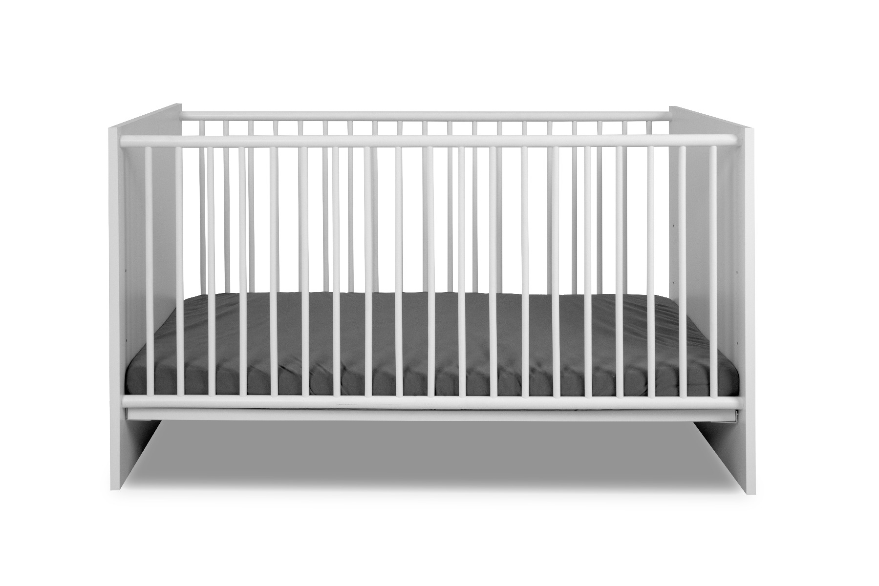 Culla moderna in finitura bianca per bambini