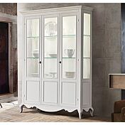 Argentiera 3 ante in vetro, finitura latte