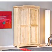 Armadio due ante in pino massello naturale