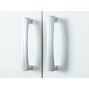 Armadio salvaspazio 2 ante e 5 ripiani, colore bianco