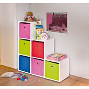 Libreria sei vani quadrati / bianco