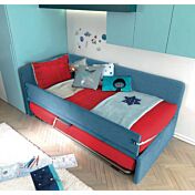 Divano letto Bravo con secondo letto a scomparsa Moretti Compact, Baltico